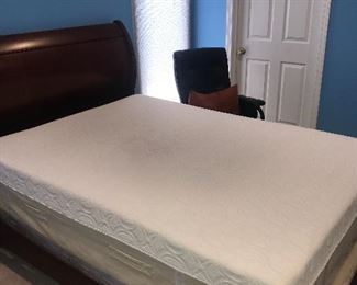FULL SIZE SLEIGHT BED WITH MATTRESS
88” length x 58”width x 50” height