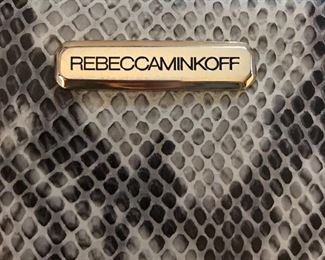 REBECCA MINKOFF SNAKESKIN CLUTCH