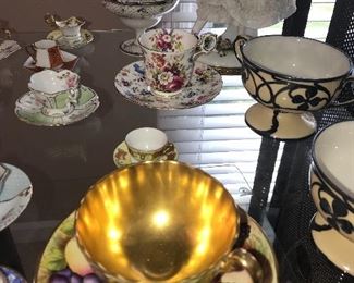 VINTAGE TEACUPS / FRENCH MINIATURE TEACUPS
