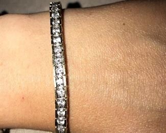 5CT DIAMOND TENNIS BRACELET 10K GOLD