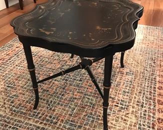 English Toile TrY table - leather