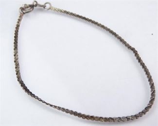 Flat Link Silver Bracelet