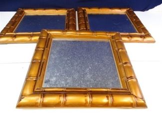 Decorative Bamboo Framed Hanging Mirrors