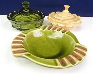 Vintage Candy Dishes Ashtry Art Deco Ashtray