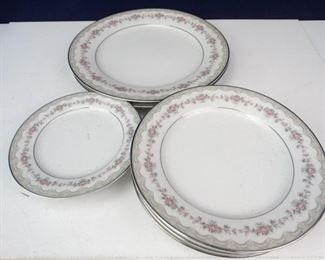 Noritake Glenwood Dinner Plates, Salad Plates, Butter Plates