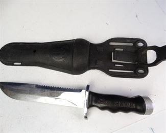 Sea Hawk Stainless Steel Serrated Diving Dagger