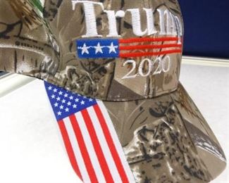 Trump 2020 Camo USA Flag Embroidered Hat
