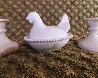 Vintage Milk Glass