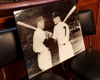 Joe DiMaggio & Mickey Mantle Photograph