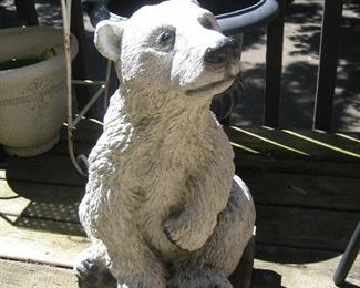 Concrete white bear