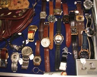 Extensive collection of men's watches and ladies' jewelry