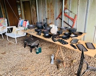 Large collection of Cast Iron many Wagner & Griswold 