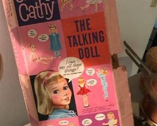 Chatty Cathy Doll w/box.  Voice works.