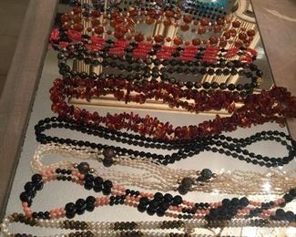 Many fabulous real stone necklaces+