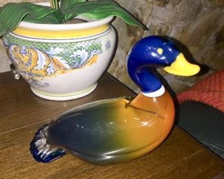 Murano Vintage Blown Glass Duck