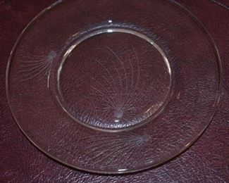 Beautifully Etched Salad Plate