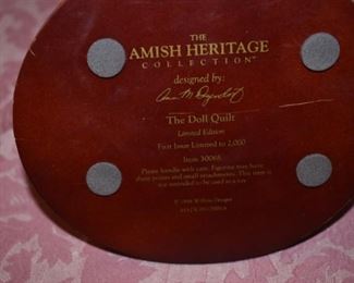 "The Doll Quilt" from the Amish Heritage Collection First Issue Limited Edition