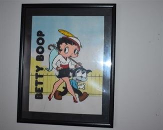 Vintage Cartoon Cell of Betty Boop