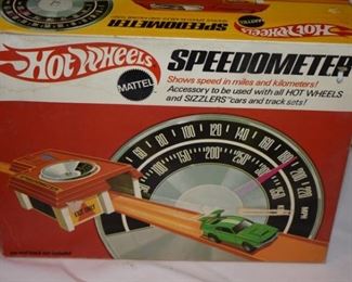 Hot Wheels Speedometer in it's Original Box! Goes with the entire Hot Wheels Collection! Details listed under each Hot Wheels Car.
