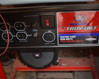 Portable Troy-Bilt Extra Performance Generator with Electric Start, 6200 Watts, 9750 Starting Watts in Beautiful Condition!