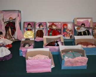 Beautiful Madame Alexander Dolls many complete with their Boxes