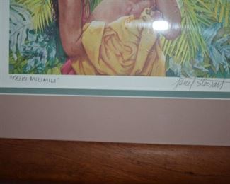 Beautiful Hawaiian Art entitled "Keiki Milimili" by Janet Stewart