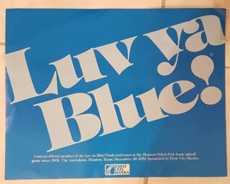 vintage Houston Oilers poster