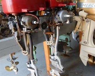 PART OF A LARGE COLLECTION OF 80+ ANTIQUE OUTBOARD MOTORS