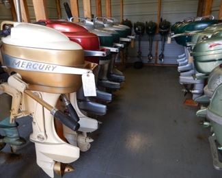 PART OF A LARGE COLLECTION OF 80+ ANTIQUE OUTBOARD MOTORS