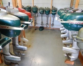 PART OF A LARGE COLLECTION OF 80+ ANTIQUE OUTBOARD MOTORS