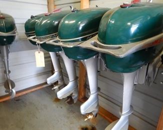 PART OF A LARGE COLLECTION OF 80+ ANTIQUE OUTBOARD MOTORS