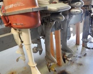 PART OF A LARGE COLLECTION OF 80+ ANTIQUE OUTBOARD MOTORS