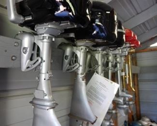 PART OF A LARGE COLLECTION OF 80+ ANTIQUE OUTBOARD MOTORS