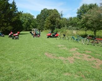 MOTORCYCLES/SCOOTERS, MOBILITY SCOOTER, UTILITY CART, VINTAGE BICYCLES