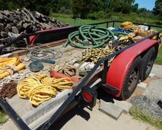 DOUBLE AXLE TRAILER- 6.5 X 16.5' BED SIZE