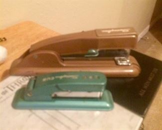 Fun vintage staplers