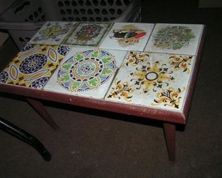 inlaid tile table