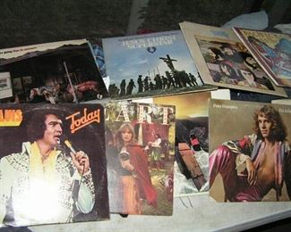 vinyl records  mostly 1970s