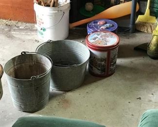 Galvanized buckets