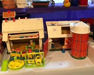 Fisher Price School House and Fisher Price Family Farm