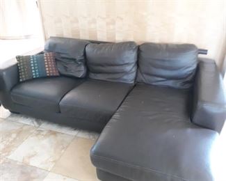Leather sofa