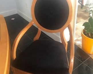 Black skin design captains chair