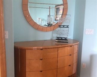 Beautiful scan design dresser with mirror