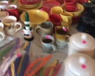 Fiestaware and canisters