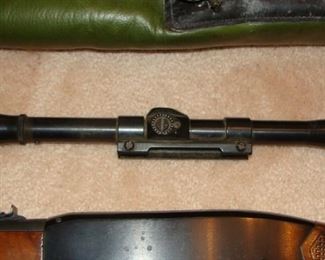 Winchester Model 290, 22 cal. rifle, scope and bag