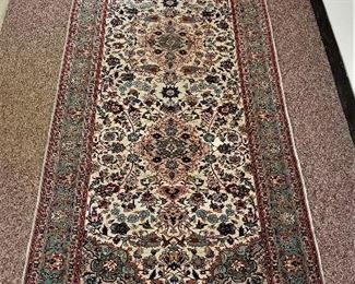 Lamb Silk runner rug, 8' x 2.5'