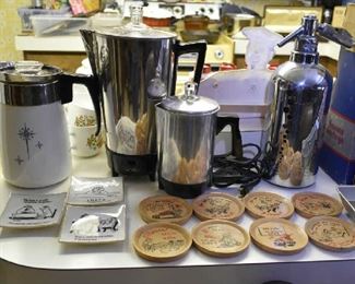 VINTAGE COFFEE MAKERS, COASTERS