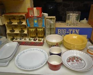 VINTAGE GLASSWARE, DISHWARE