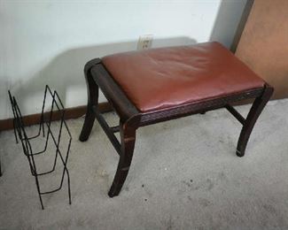 BENCH, MAGAZINE RACK