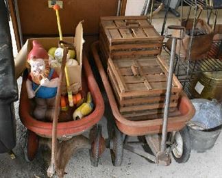 WAGONS, WOOD CRATES